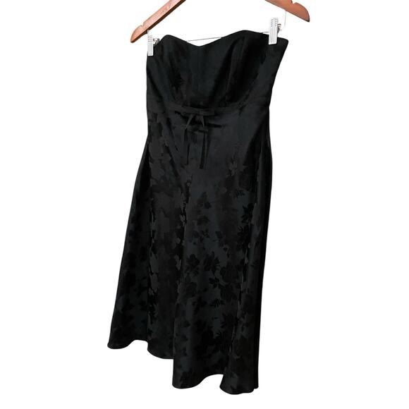 Vintage Y2K Banana Republic Strapless Mini Dress 6P 100% Silk Floral Whimsigoth - Picture 14 of 14